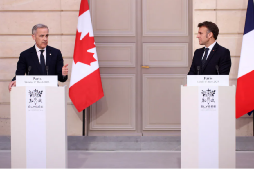 Le nouveau premier ministre Mark Carney en Europe