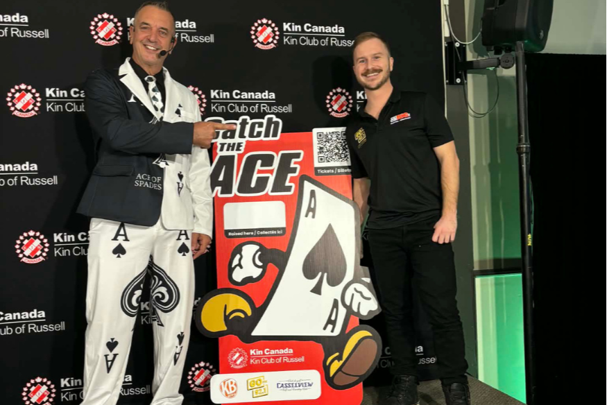 Trouvez l'As du Kin Club de Russell remet 3,3 M$ à 25 organismes de l’Est ontarien